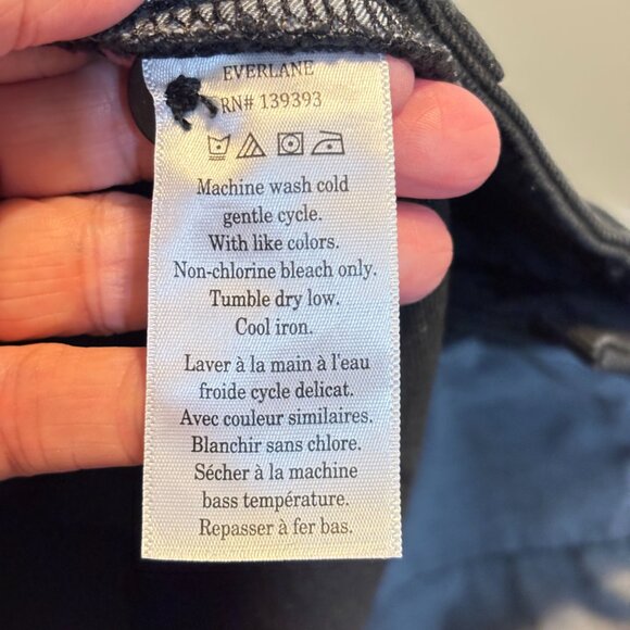 Everlane The Organic Straight Leg Pant Pants Black - Picture 12 of 13